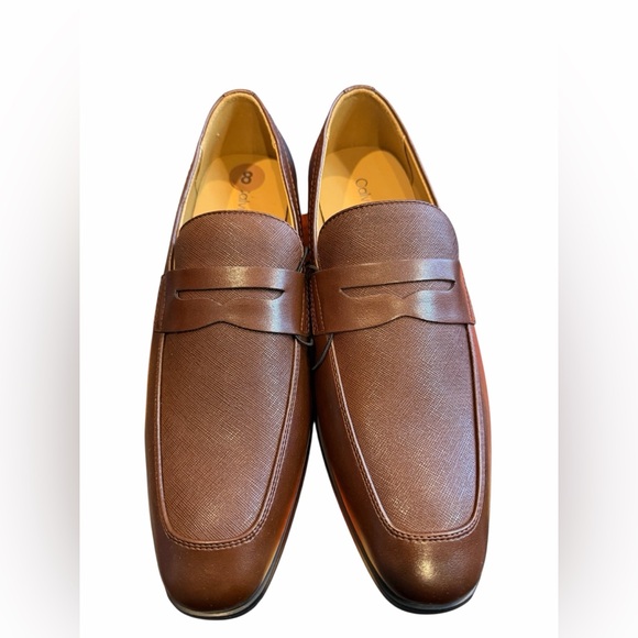 Calvin Klein Men's Brown Penny Loafers Slip-Ons (NWOB) - Picture 4 of 9